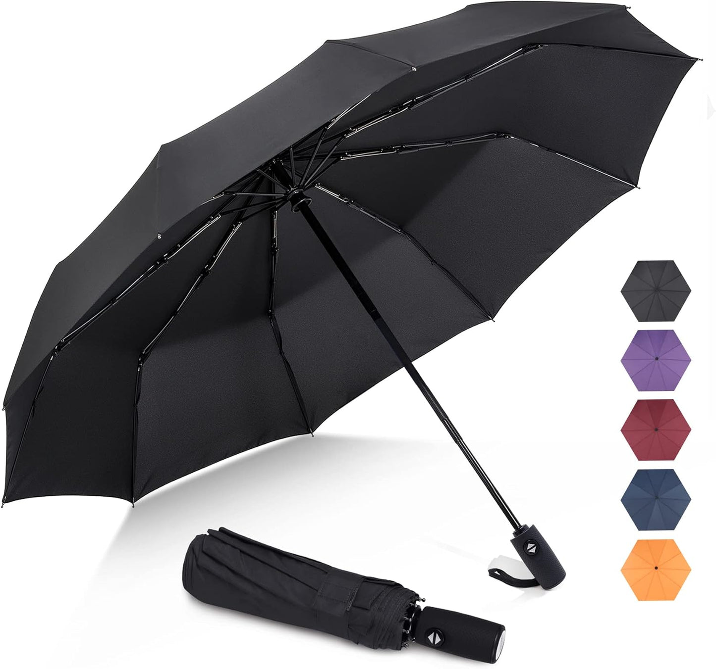 AeroFold U10 Umbrella - Black