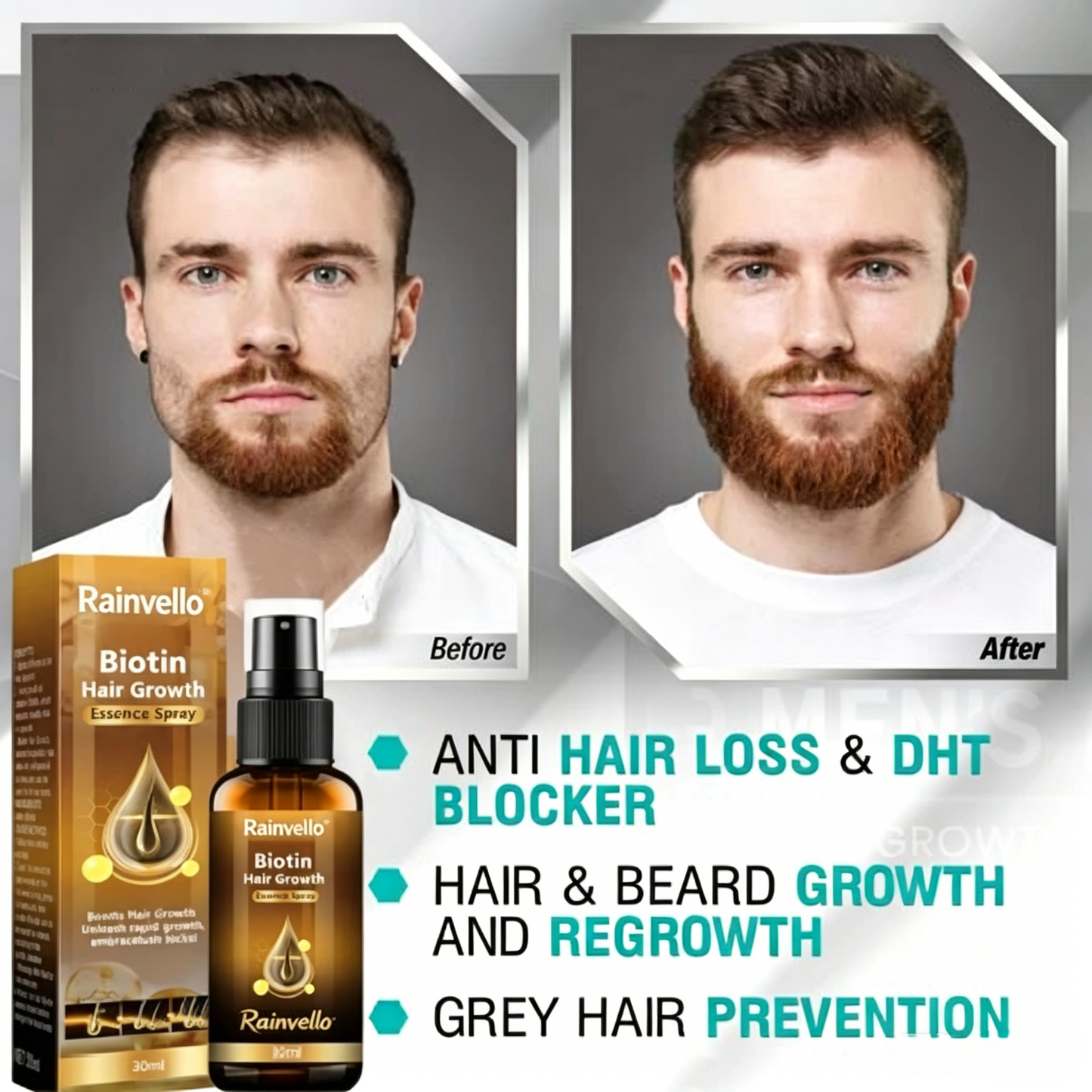 （🔥LAST DAY SALE-50% OFF) Biotin Premium Hair Growth Serum