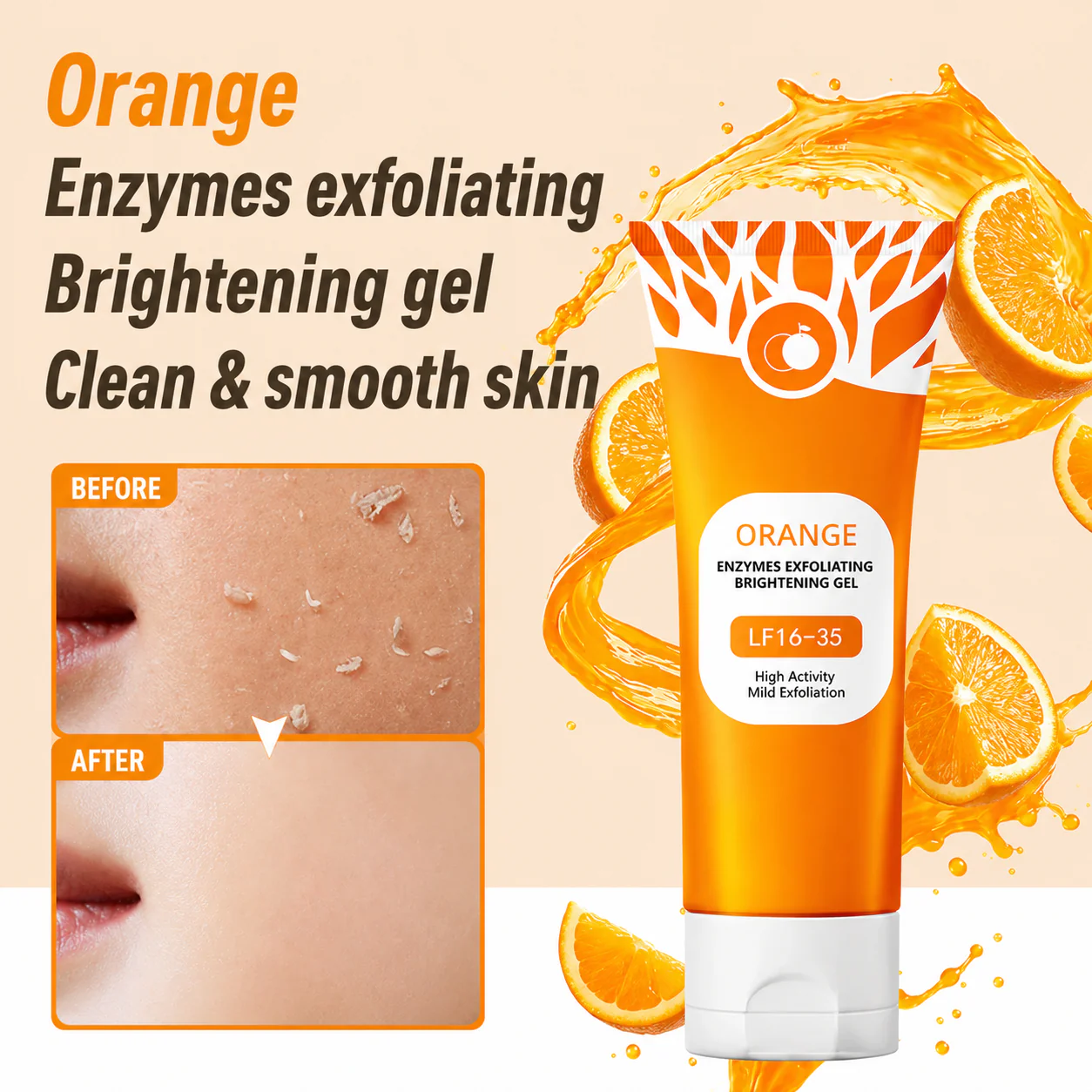 Orange Enzyme Exfoliating Gel — The Gentle Miracle Your Skin Has Been Crying Out For”