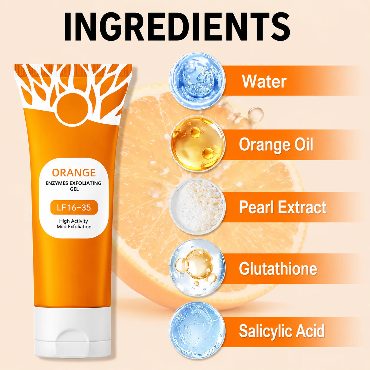 Orange Enzyme Exfoliating Gel — The Gentle Miracle Your Skin Has Been Crying Out For”